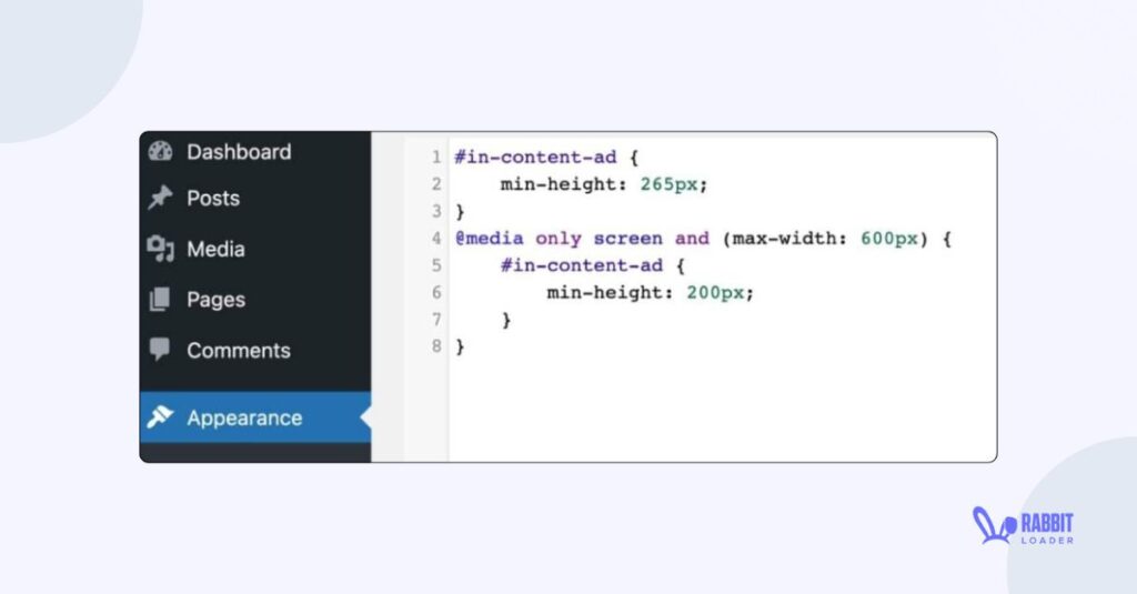fix the ad size