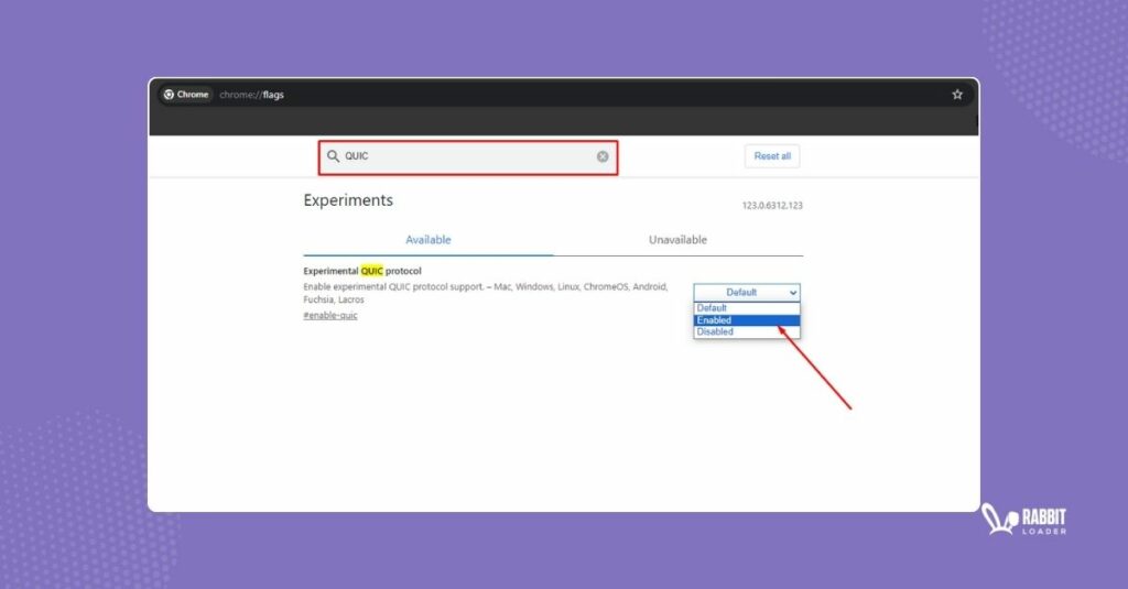 http 3.0, quic enable