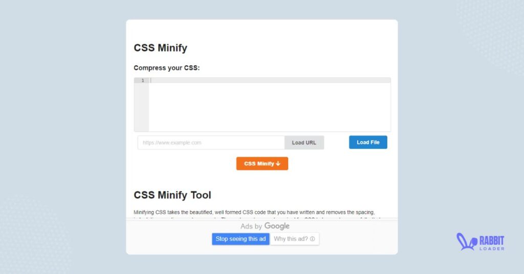 Minify Resources, Clean CSS