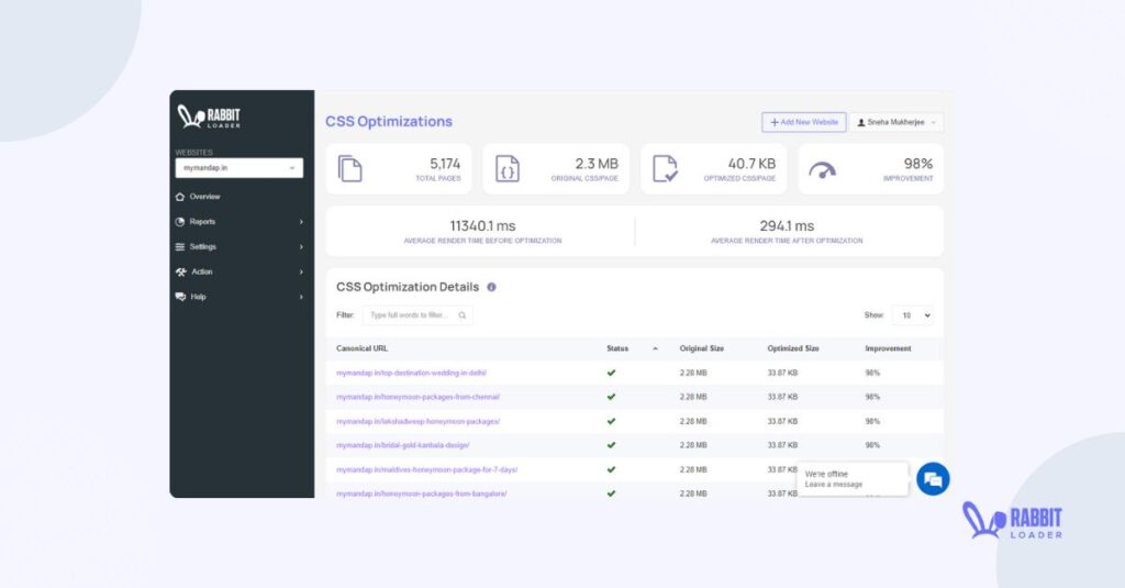 CSS Optimization, critical CSS,