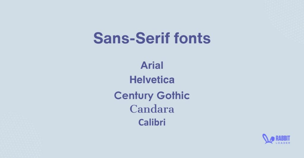 Google font, sans serif fonts