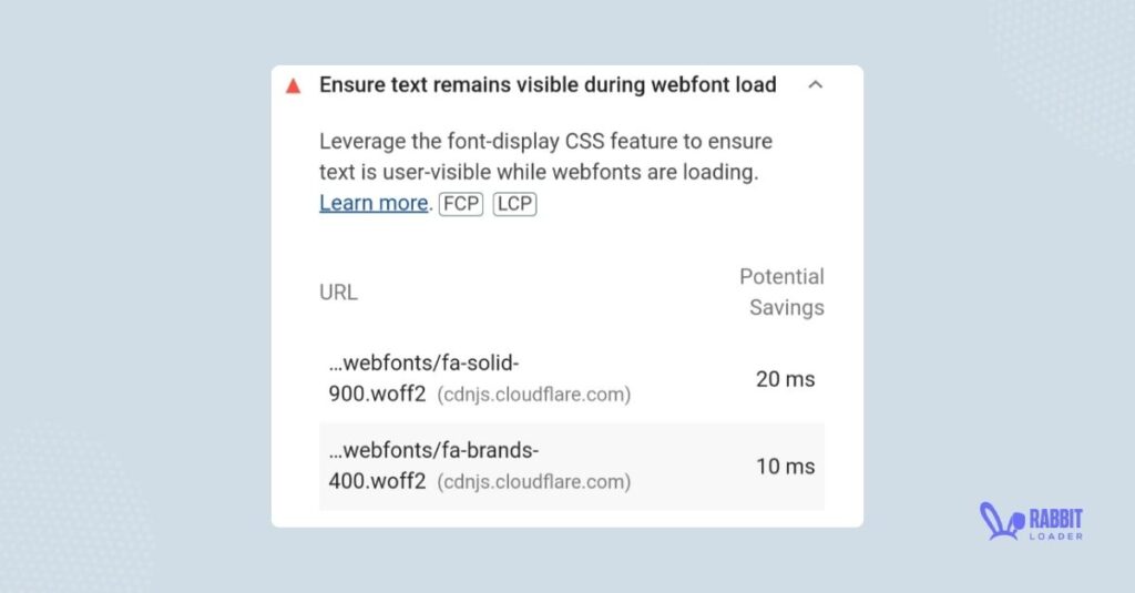 webfont load,avoid enormous network payloads
