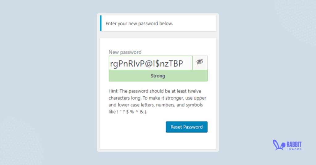 use a strong password