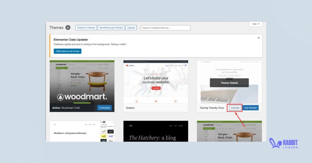wordpress default themes