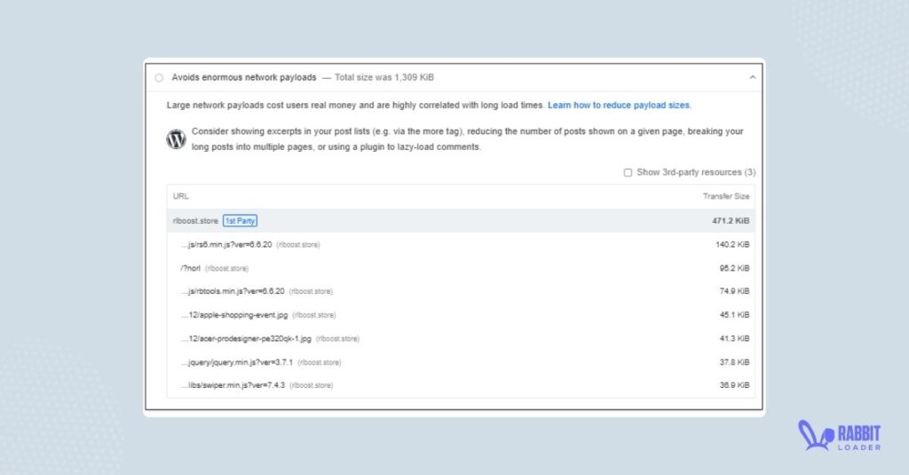network payloads