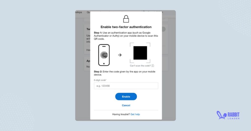 two step authentication, 2FA