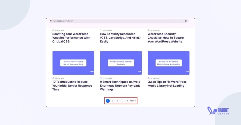 Pagination