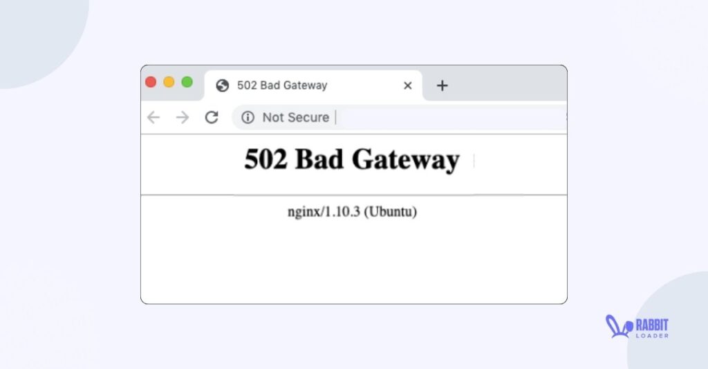 502 bad gateway