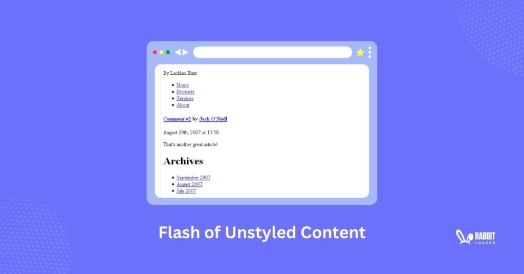Flash of Unstyled Content