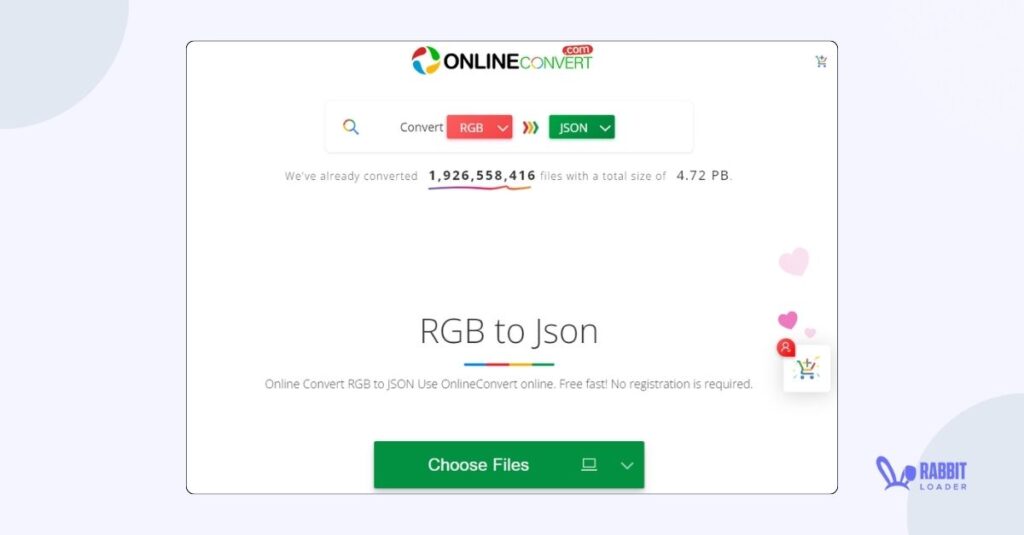RGB to JSON Converter