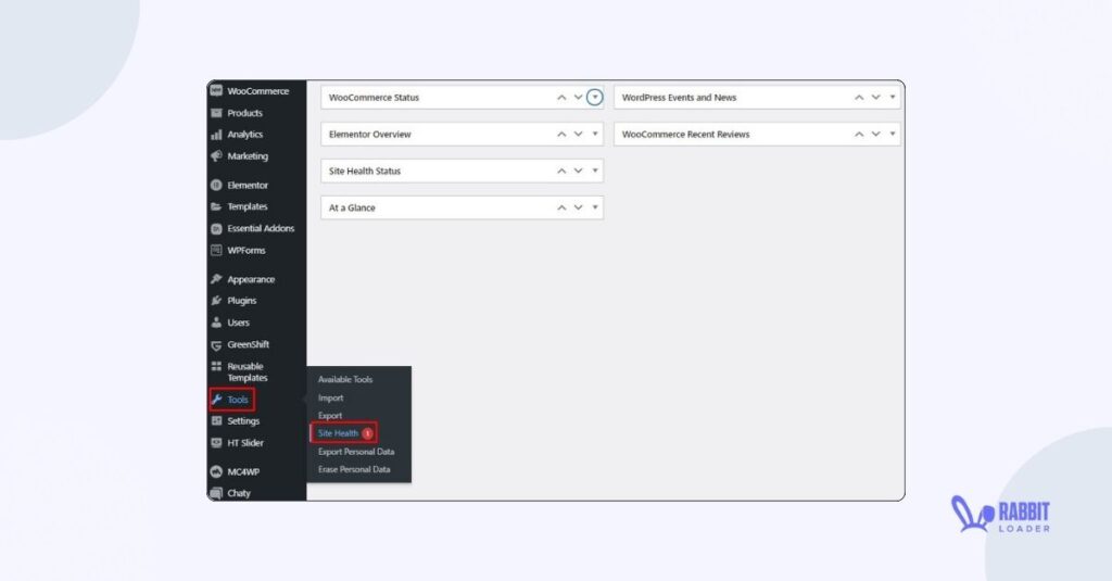 Tool then site health
