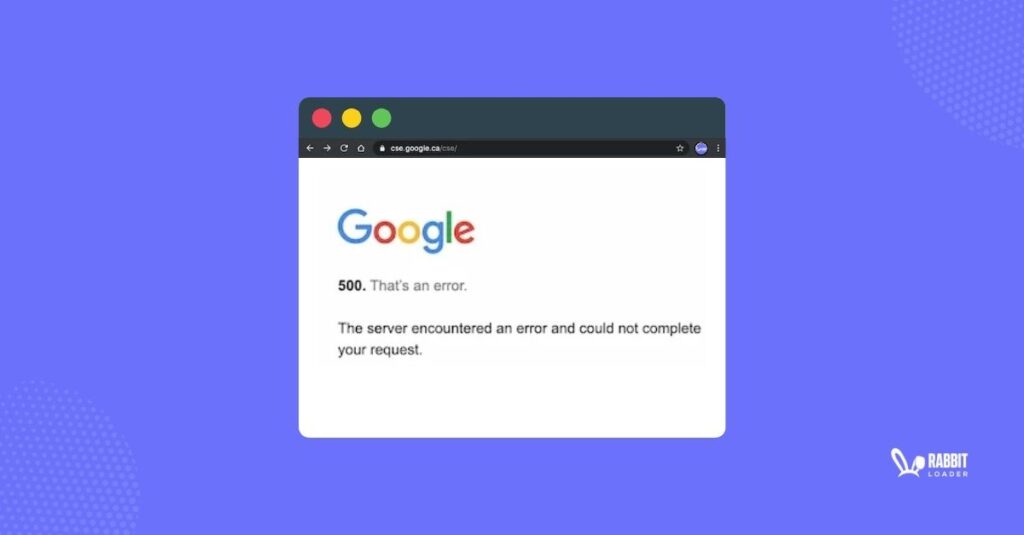 http 500 error