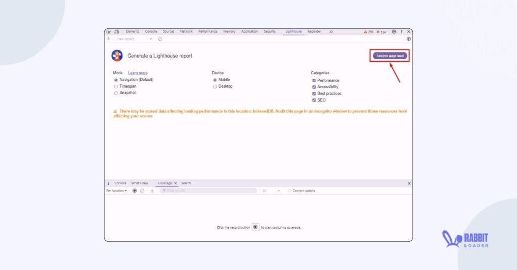 Analyse page load